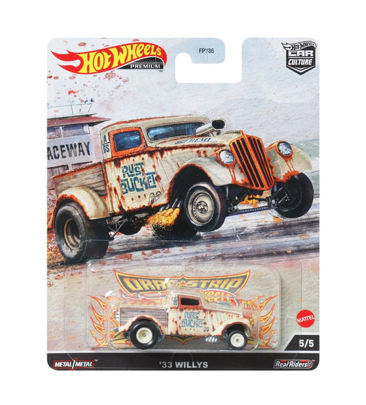 Hot Wheels Premium - '33 Willys Gasser Pick Up - Series Car Culture Drag Strip - Scala 1/64