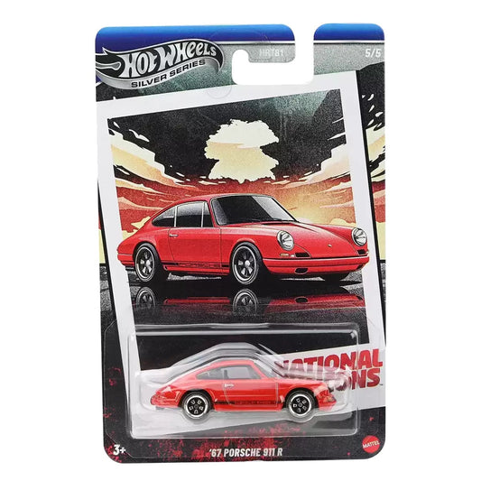 Hot Wheels - '67 Porsche 911 R - Silver Series National Icons - Scale 1/64 JBY86