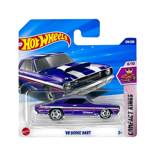 Hot Wheels - '68 Dodge Dart Purple - HW Compact Kings 6/10 - Scale 1/64 Approximately