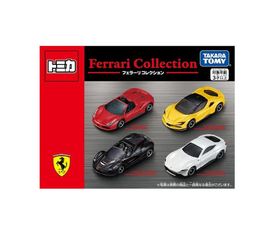 Takara Tomy Tomica - Set 4 Cars Ferrari Collection - Scale 1/64