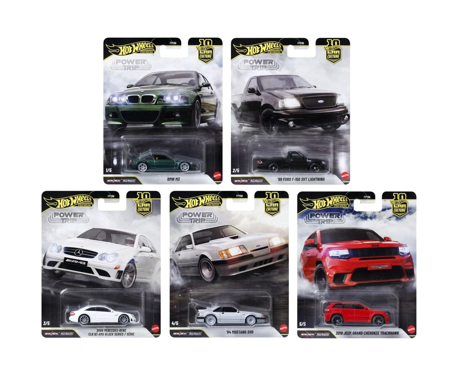 Hot Wheels Premium - Power Trip Set of 5 Cars - Scala 1/64