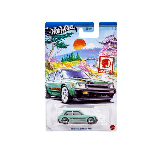 Hot Wheels - '81 Toyota Starlet KP61 - J-Imports - Scala 1/64 Circa