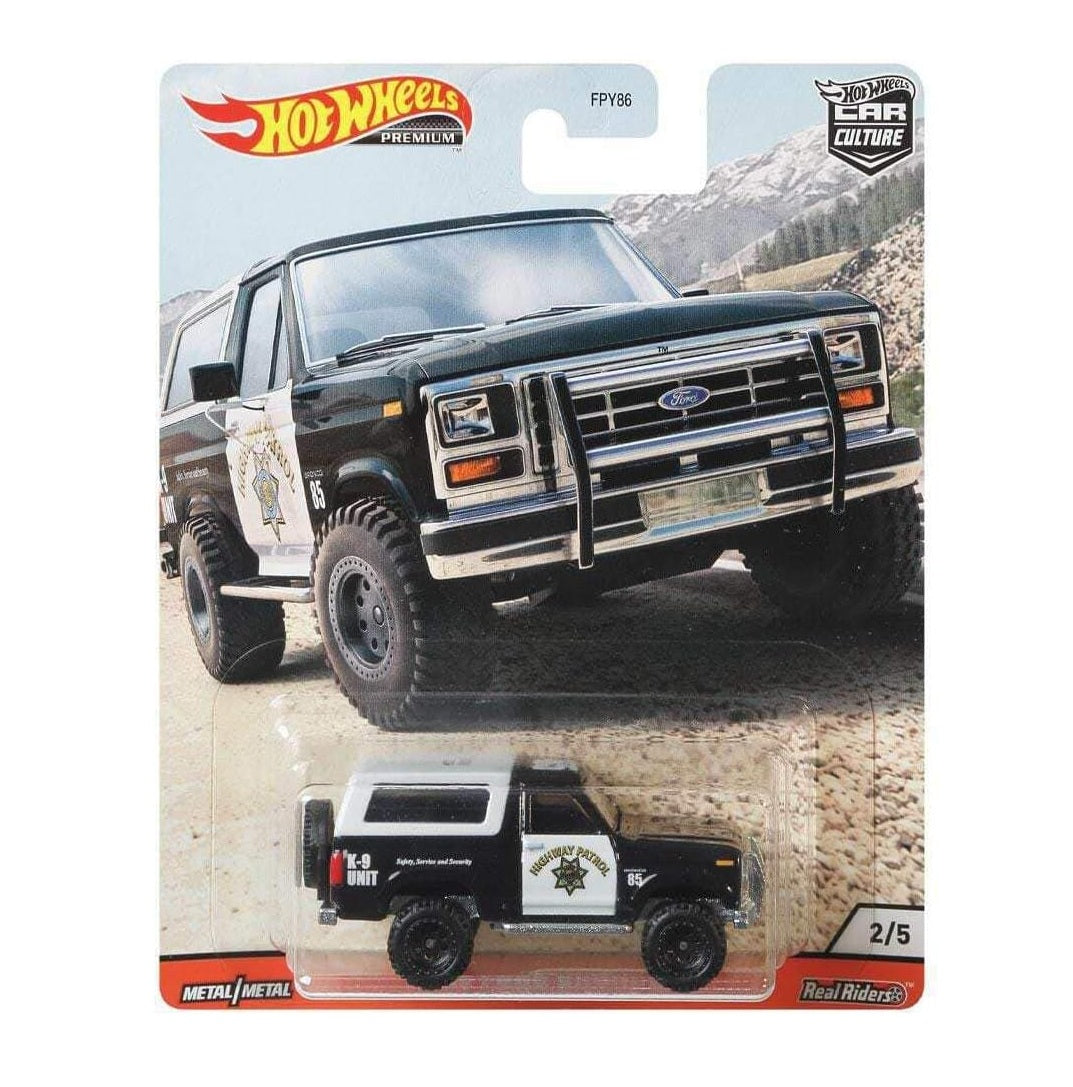 Hot Wheels Premium - '85 Ford Bronco - Series Wild Terrain - Scale 1/64