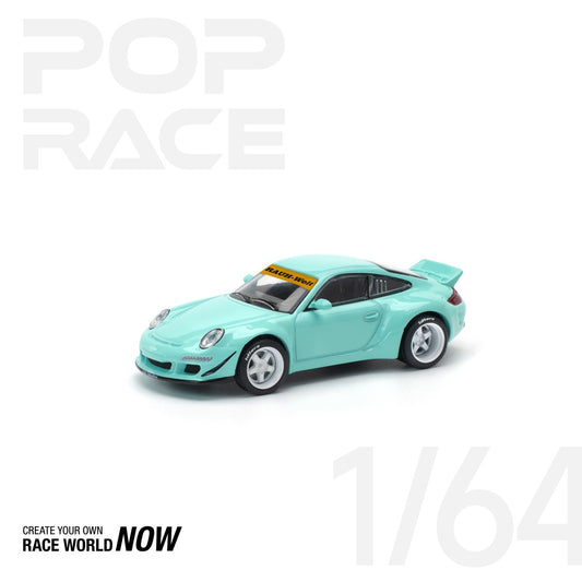 Pop Race - Porsche 997 RWB Tiffany Blue - Scala 1/64 PR64-237