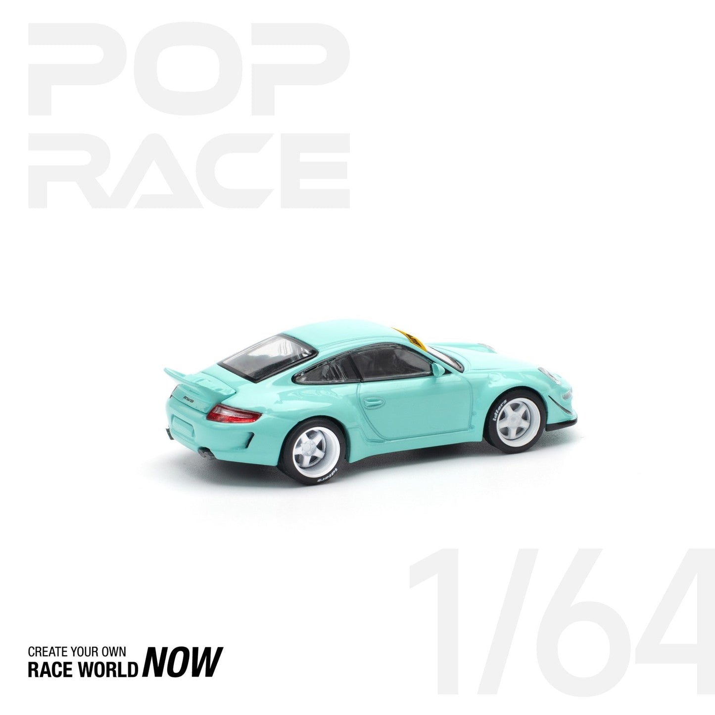 Pop Race - Porsche 997 RWB Tiffany Blue - Scala 1/64 PR64-237