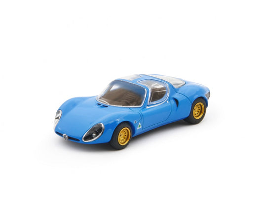 Laudoracing - Alfa Romeo 33 Coupè Stradale 1967 Blue Prototype - 1/64 Scale