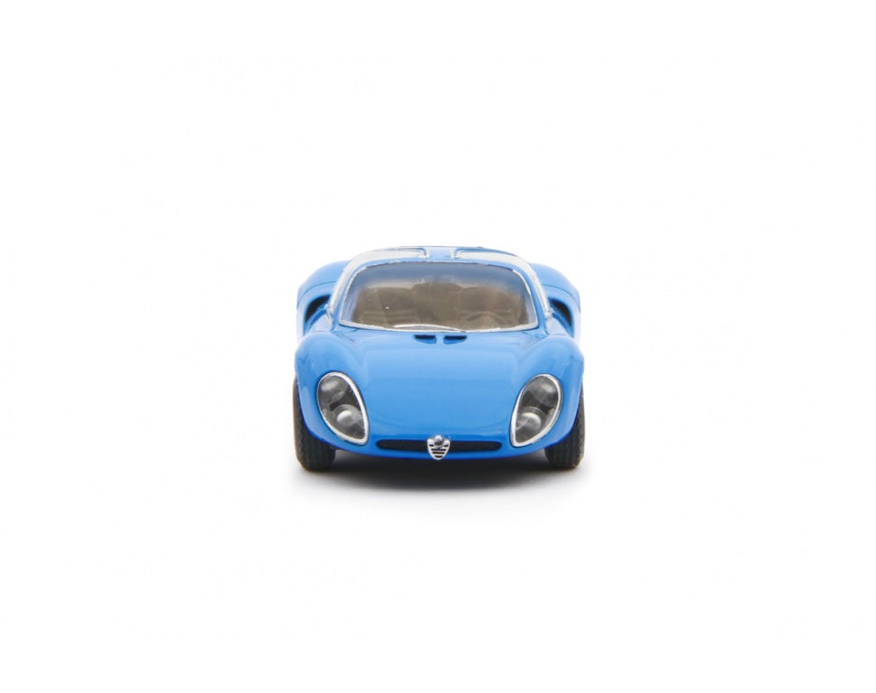 Laudoracing - Alfa Romeo 33 Coupè Stradale 1967 Blue Prototype - 1/64 Scale