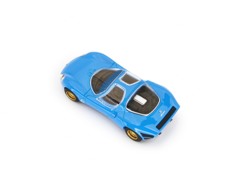 Laudoracing - Alfa Romeo 33 Coupè Stradale 1967 Blue Prototype - 1/64 Scale