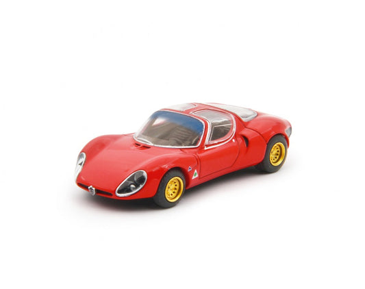 Laudoracing - Alfa Romeo 33 Coupè Stradale 1967 Red Prototype - 1/64 Scale