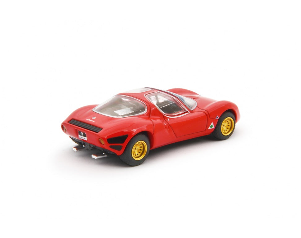 Laudoracing - Alfa Romeo 33 Coupè Stradale 1967 Red Prototype - 1/64 Scale