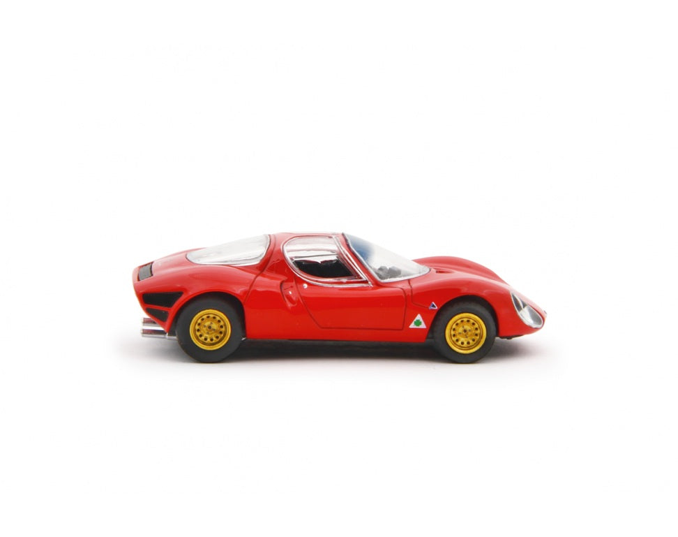 Laudoracing - Alfa Romeo 33 Coupè Stradale 1967 Red Prototype - 1/64 Scale