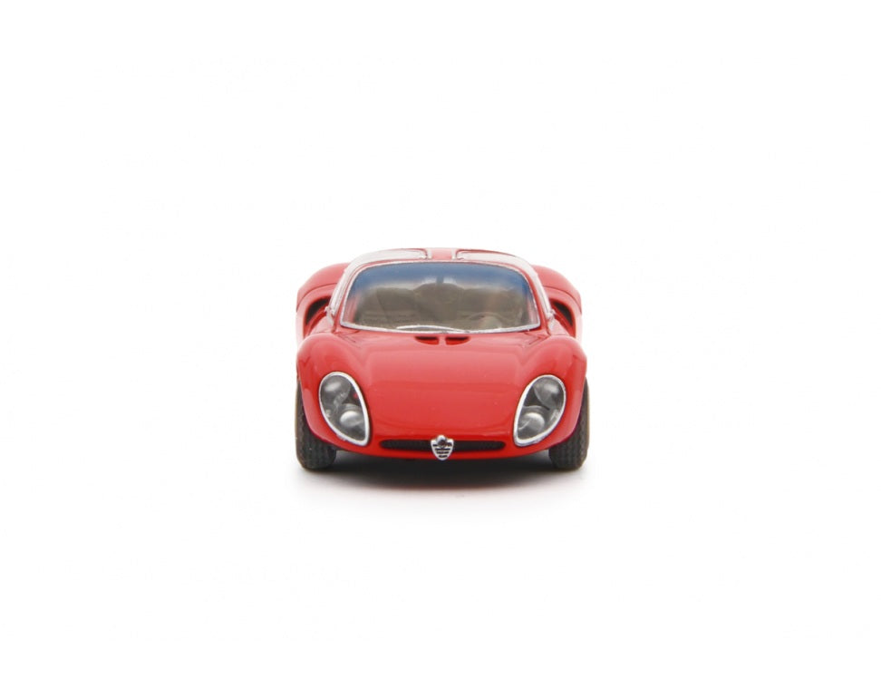Laudoracing - Alfa Romeo 33 Coupè Stradale 1967 Red Prototype - 1/64 Scale