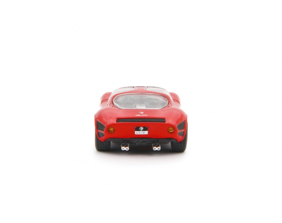 Laudoracing - Alfa Romeo 33 Coupè Stradale 1967 Red Prototype - 1/64 Scale