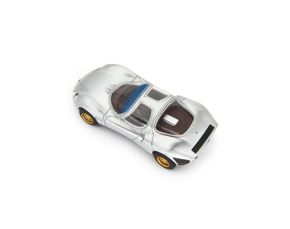 Laudoracing - Alfa Romeo 33 Coupè Stradale 1967 Silver Prototipo - Scala 1/64