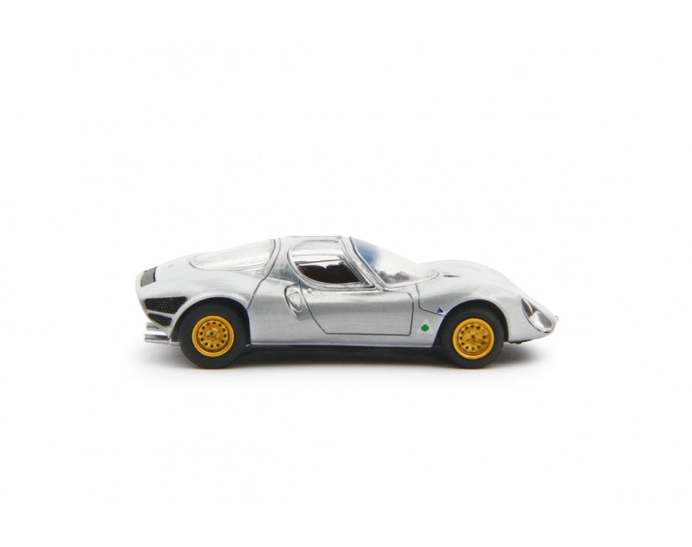 Laudoracing - Alfa Romeo 33 Coupè Stradale 1967 Silver Prototipo - Scala 1/64