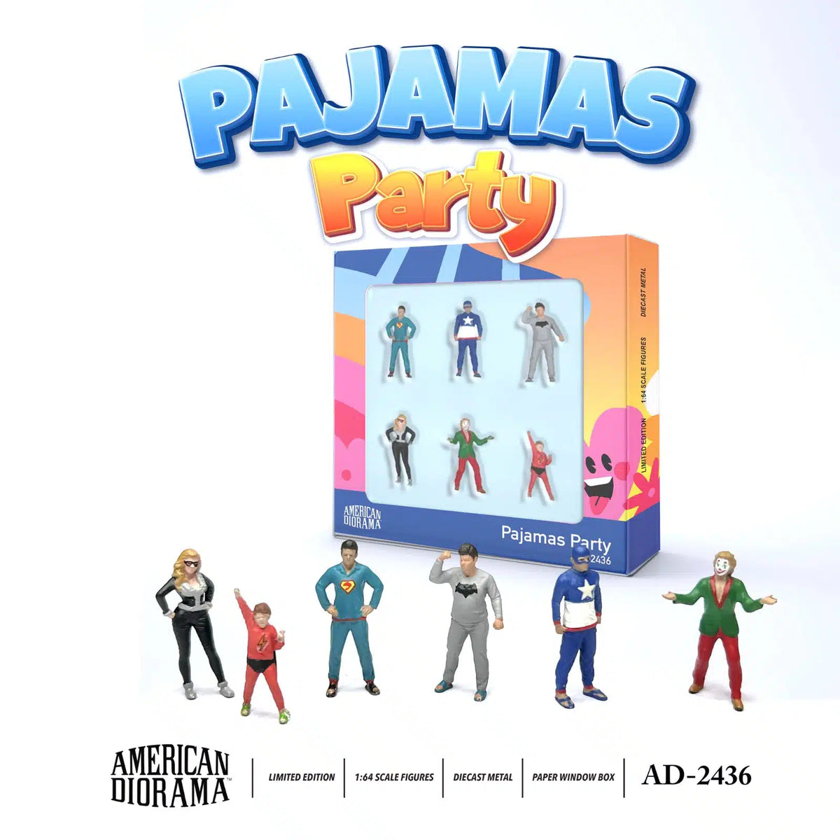 American Diorama - Pajamas Party - 1/64 Scale AD-2436