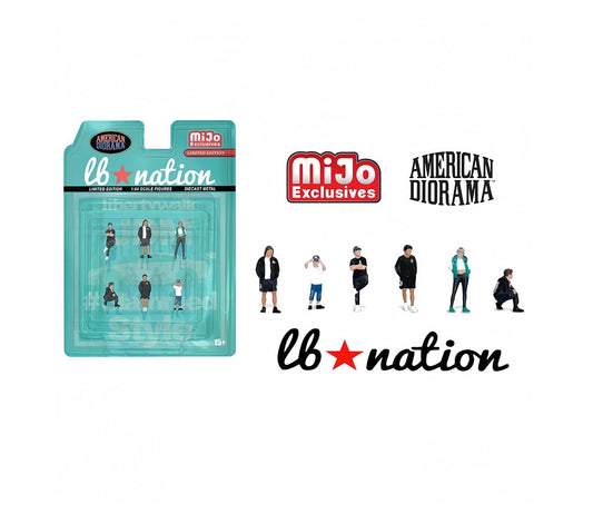 American Diorama - LB Nation - Car not included Scale 1/64 AD-2422MJ