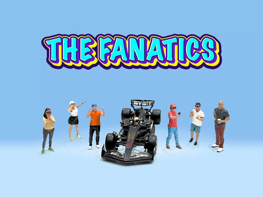 American Diorama - "The Fanatics" Set Figure of 6 Pieces Limited Edition MiJo Exclusives - Scala 1/64 AD-2420MJA
