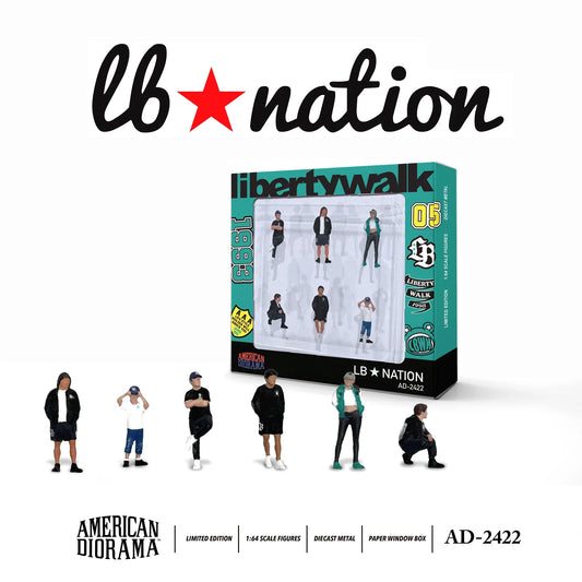 American Diorama - Liberty Walk LB Nation Set - Scala 1/64 AD-2422