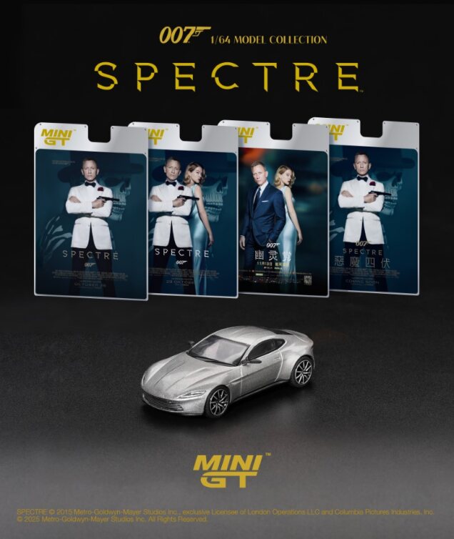[PRE-ORDER] Mini GT - Aston Martin DB10 "Spectre" 007 James Bond - Scala 1-64 MGT00910-007SC Simplified Chinese Packaging