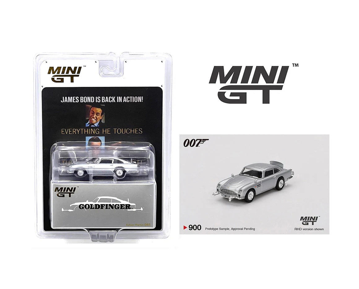 Mini GT - Aston Martin DB5 “Goldfinger” 007 James Bond - Scale 1/64 MGT00900-007E English