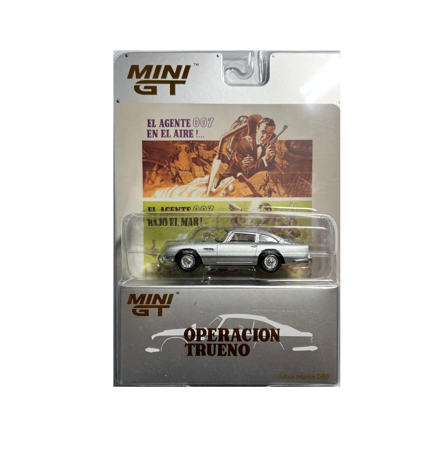 Mini GT - Aston Martin DB5 “Thunderball” 007 James Bond - Scale 1/64 MGT00901-007S SPANISH Blister