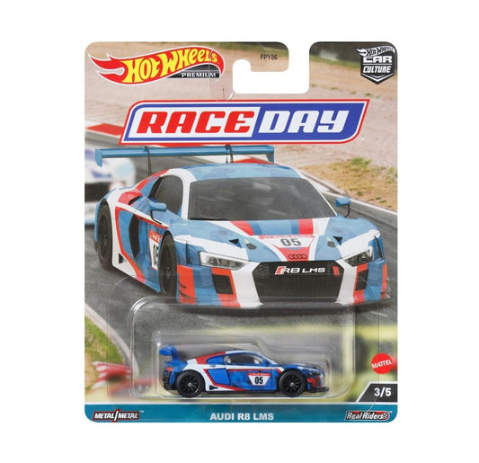 Hot Wheels Premium - Audi R8 LMS - Series Car Culture Race Day - Scala 1/64