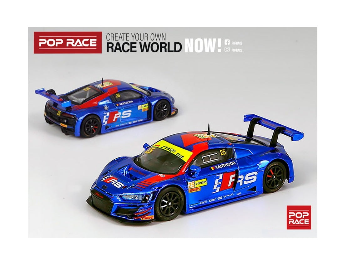 Pop Race - Audi R8 LMS FIA GT World Cup 2019 #25 Team WRT Dries Vanthoor Scale 1/64 PR64-R8LMS-19MGT25-WB