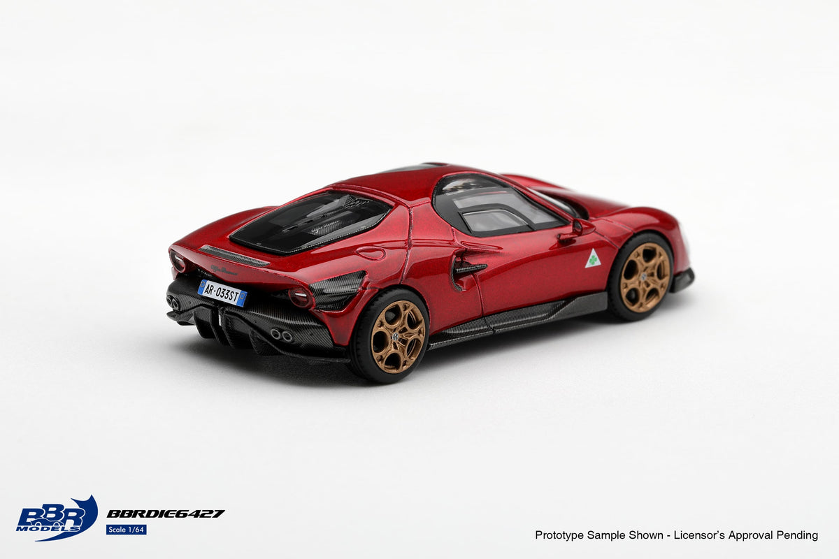 [PRÉCOMMANDE] BBR - Alfa Romeo 33 Stradale Rosso Villa d'Este 2025 - Échelle 1/64 BBRDIE6427