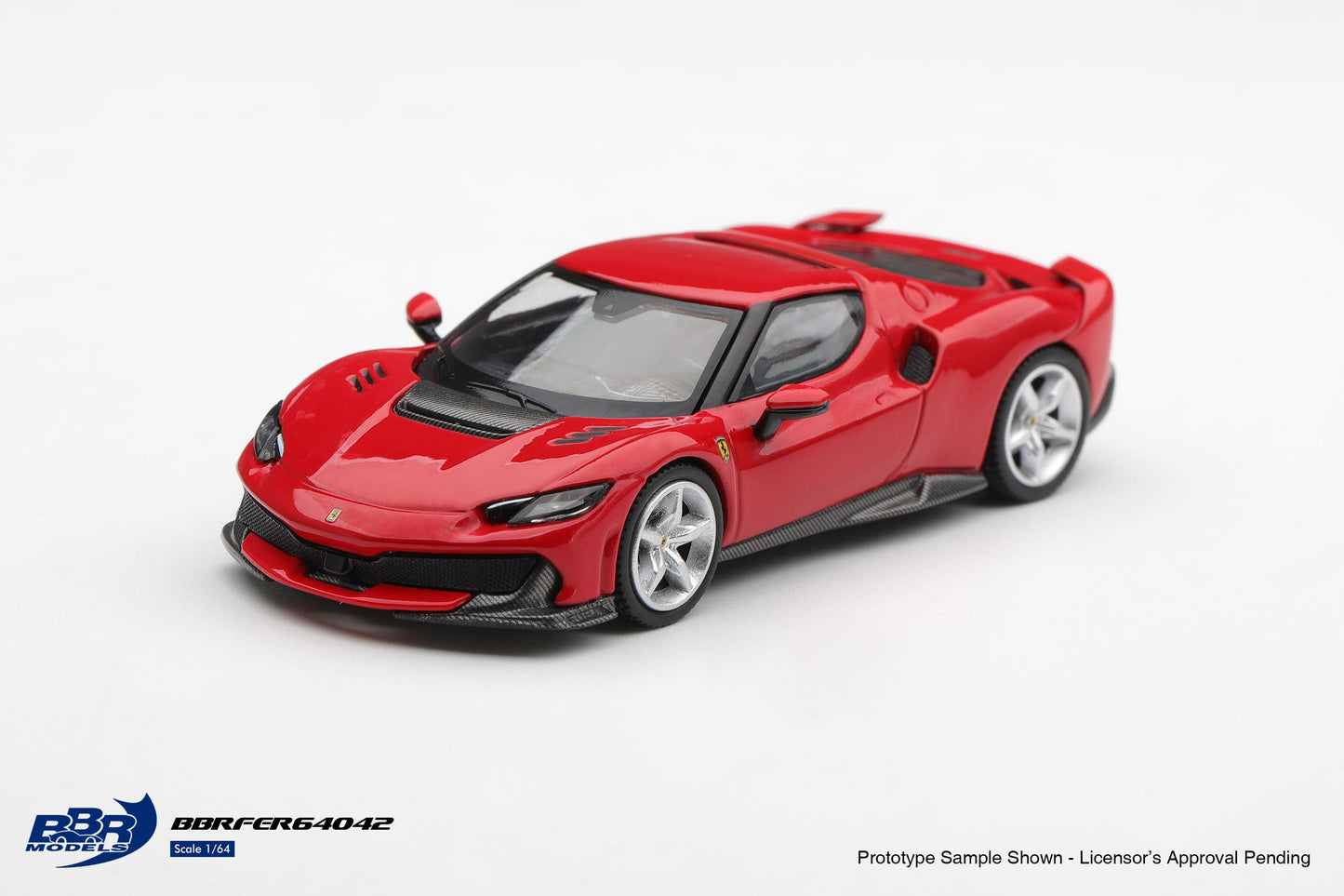 [PRE-ORDER] BBR - Ferrari 296 Speciale Rosso Corsa 2024 - 1-64 Scale BBRFER64042