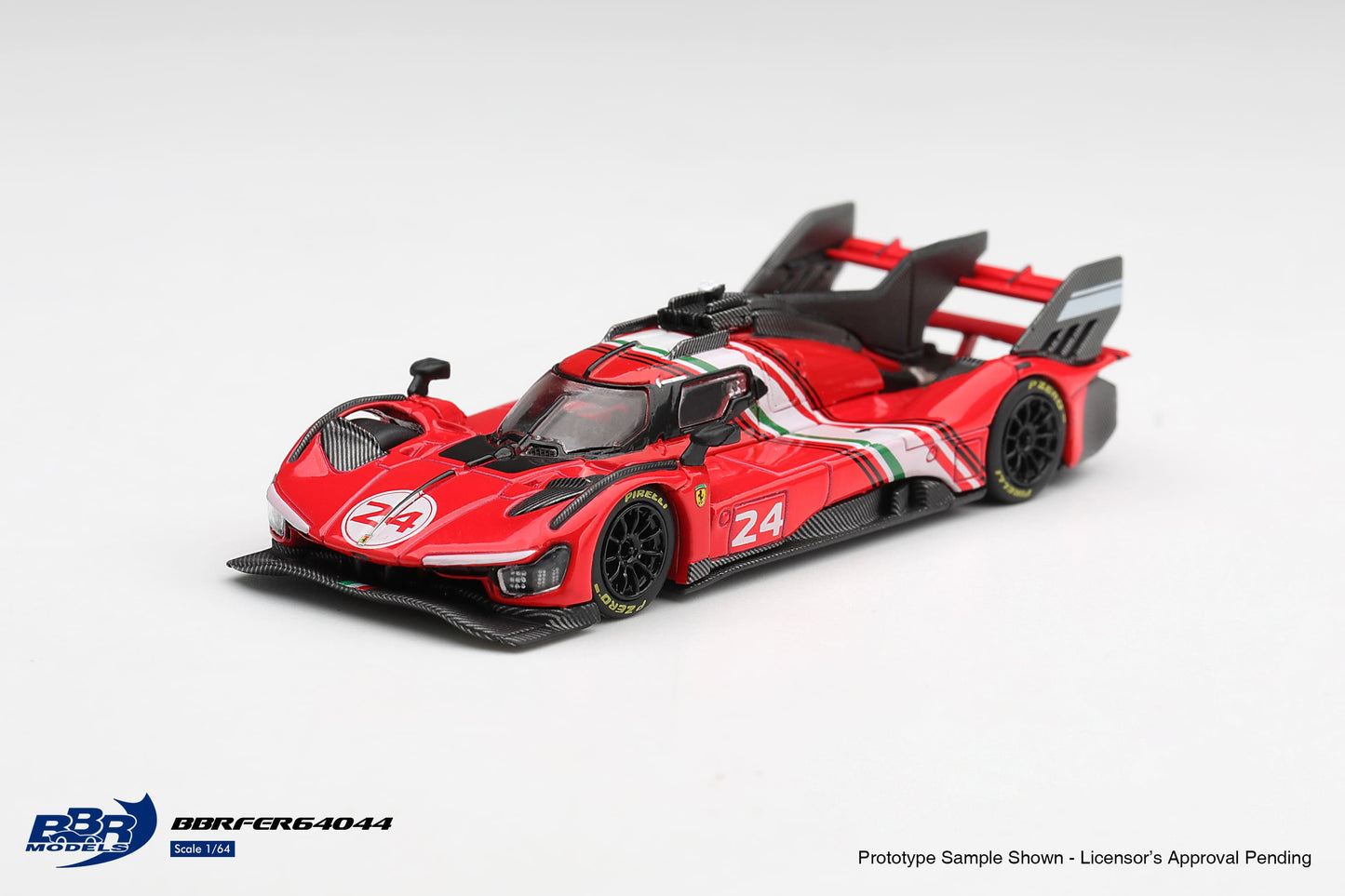 [PRÉCOMMANDE] BBR - Ferrari 499P Modifiée Rosso Corsa 2025 - Echelle 1-64 BBRFER64044