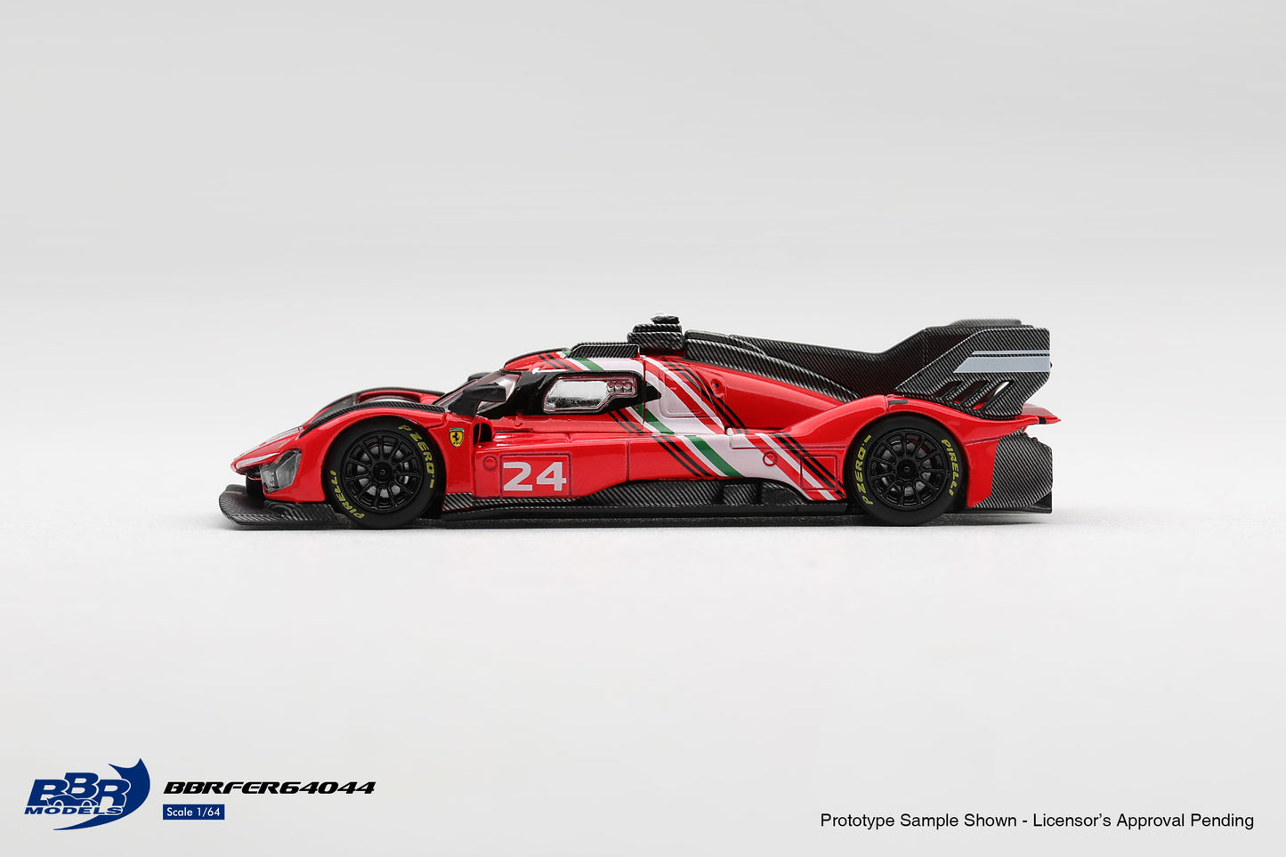 [PRÉCOMMANDE] BBR - Ferrari 499P Modifiée Rosso Corsa 2025 - Echelle 1-64 BBRFER64044
