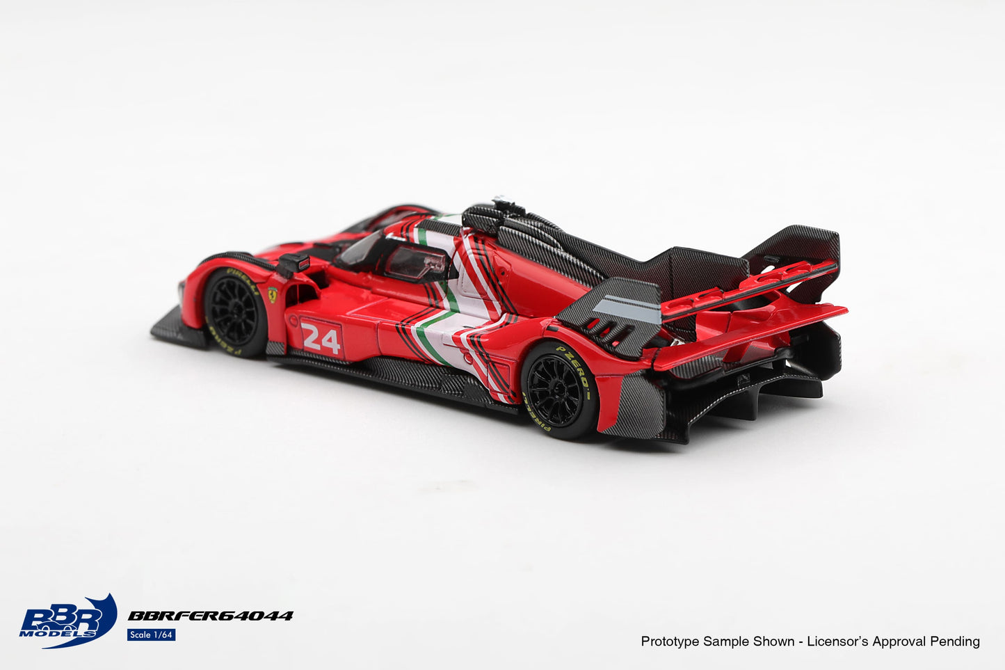 [PRÉCOMMANDE] BBR - Ferrari 499P Modifiée Rosso Corsa 2025 - Echelle 1-64 BBRFER64044