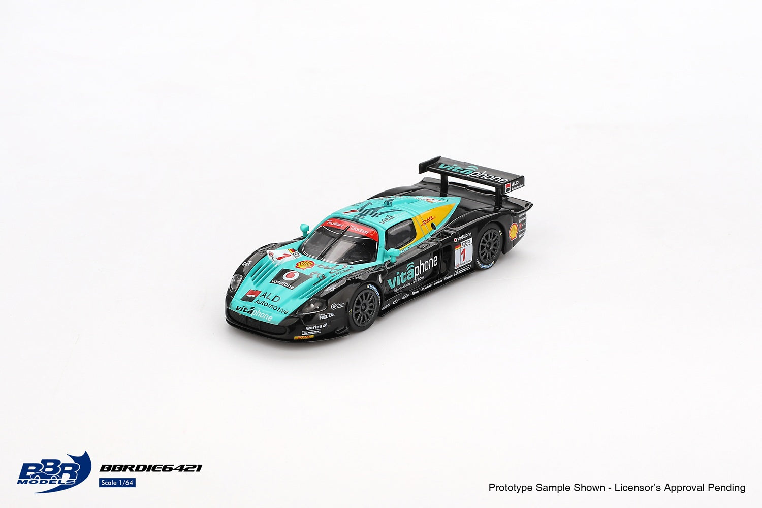 ミニカー Maserati MC12 vitaphone FIA GT 2005 BBR Models - Maserati MC12 Competitione #1 Vitaphone Racing Team