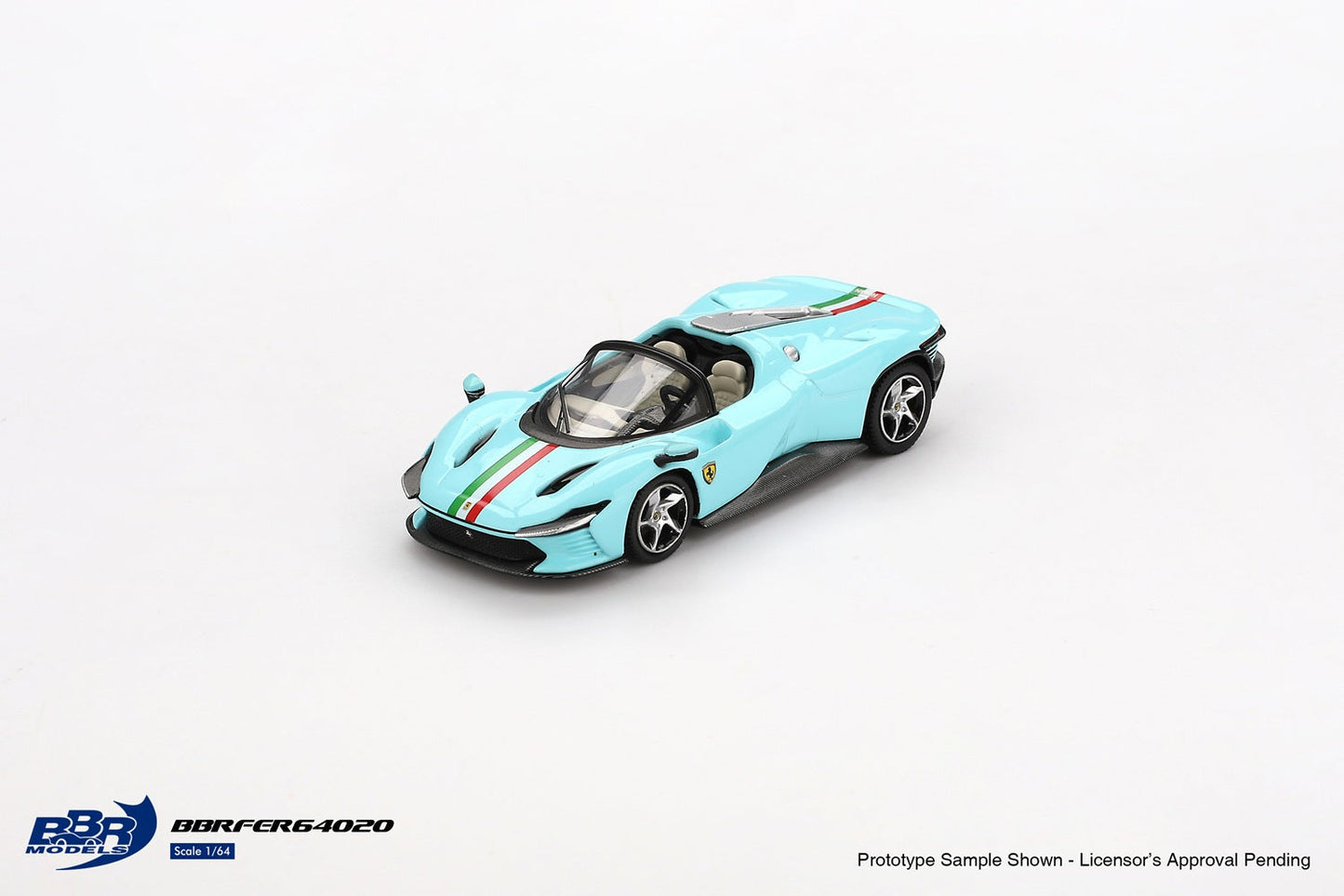 [PRE-ORDER] BBR Models - Ferrari Daytona SP3 Light Blue 2024 - Scale 1/64 BBRDIE64020 EAN 8055598830272