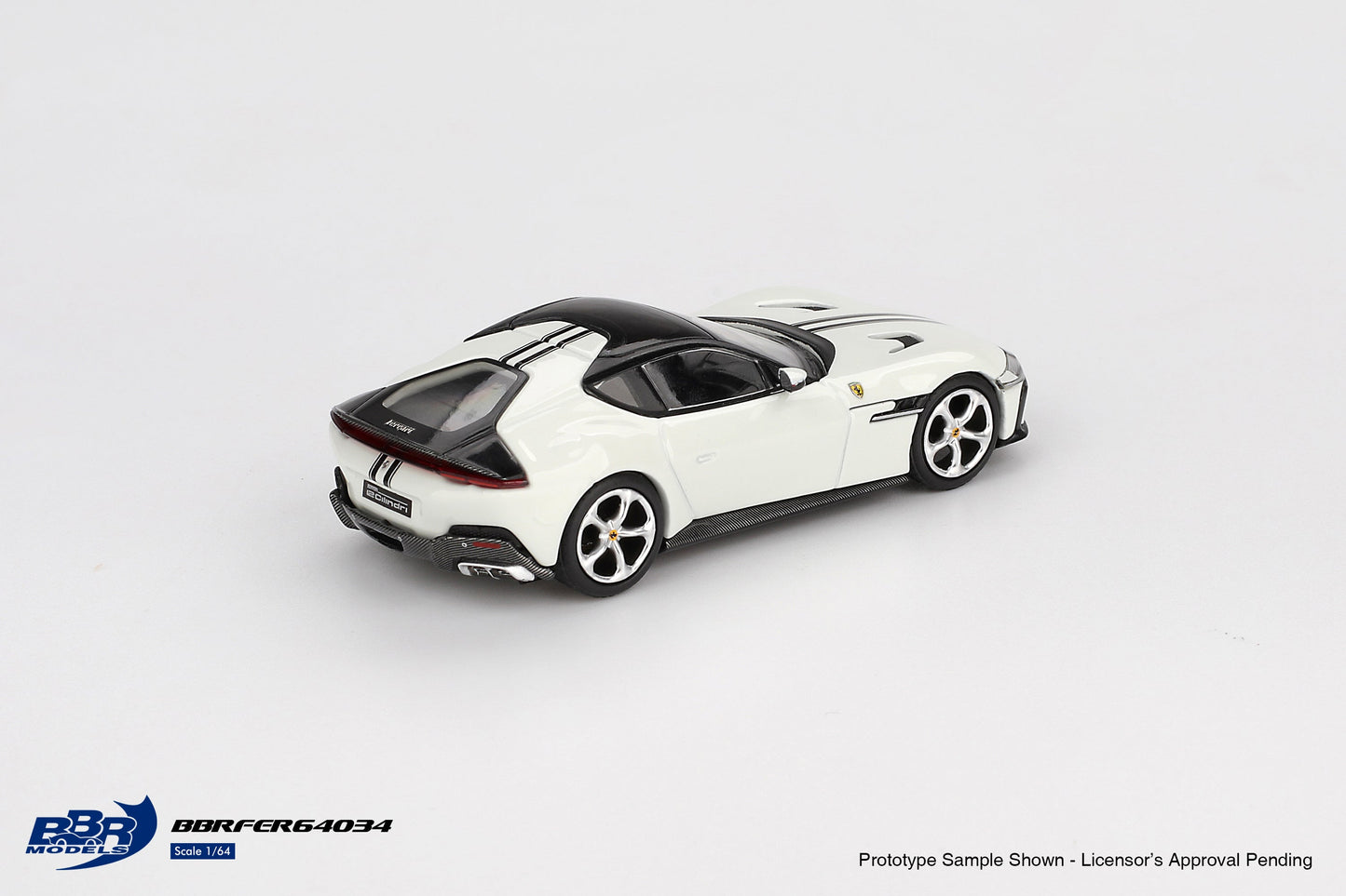 [PRE-ORDER] BBR Models - Ferrari 12 Cilindri Bianco Avus 2024 - Scale 1/64 BBRFER64034
