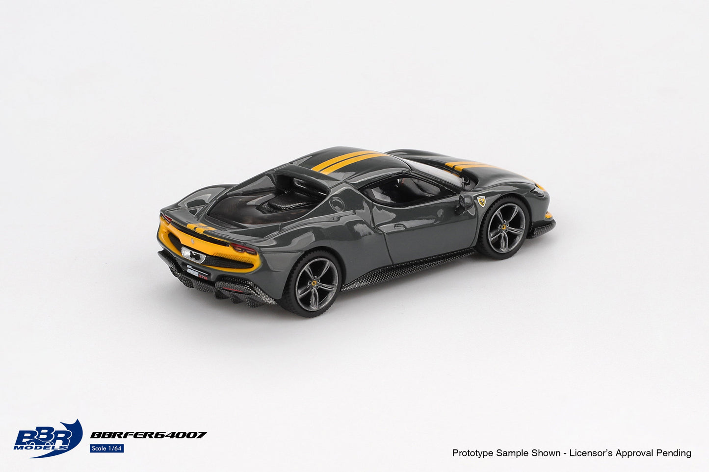 [PRE-ORDER] BBR Models - Ferrari 296 GTB Assetto Fiorano Grigio Scuro 2024 - 1/64 Scale BBRFER64007