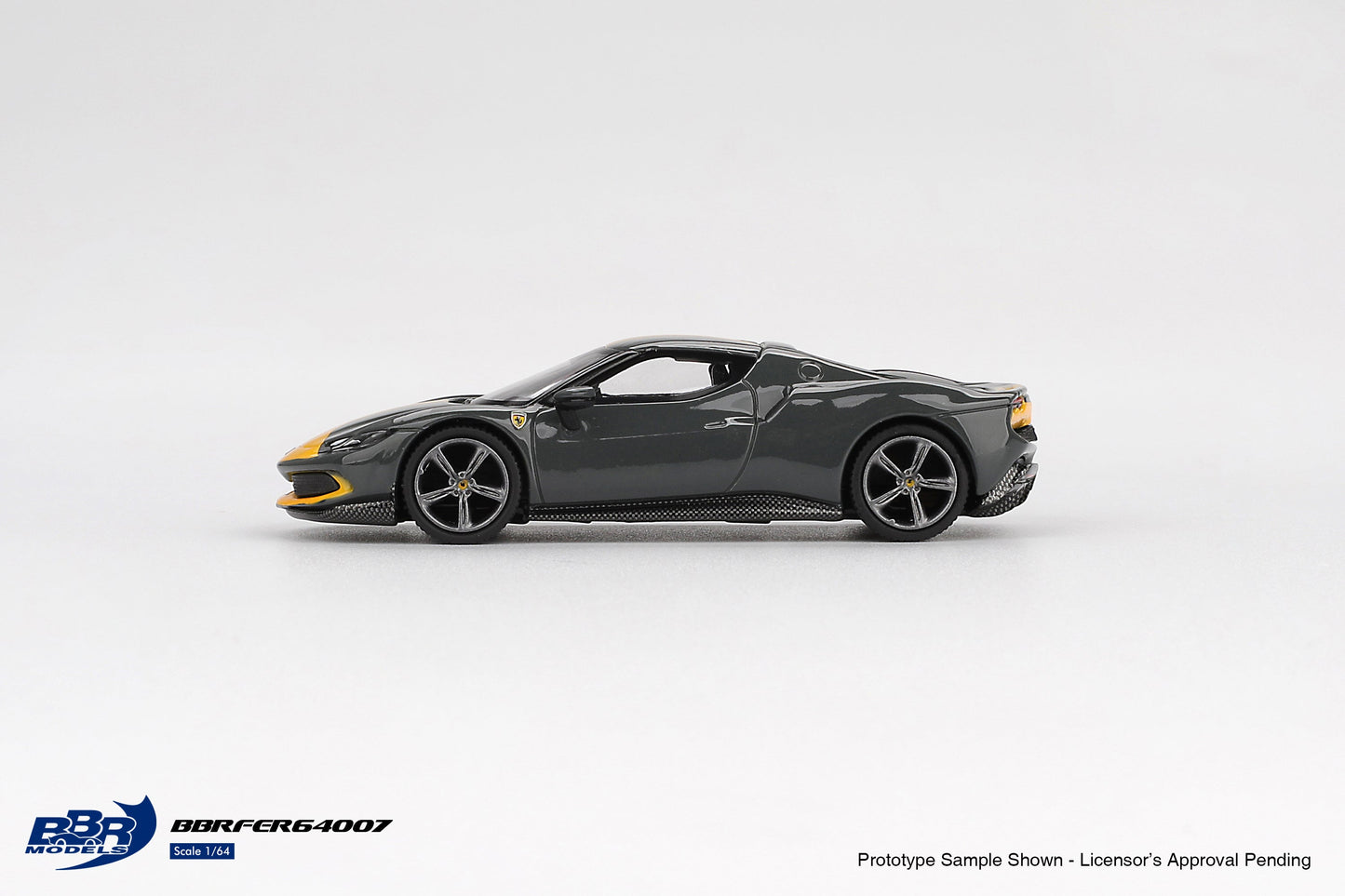 [PRE-ORDER] BBR Models - Ferrari 296 GTB Assetto Fiorano Grigio Scuro 2024 - 1/64 Scale BBRFER64007