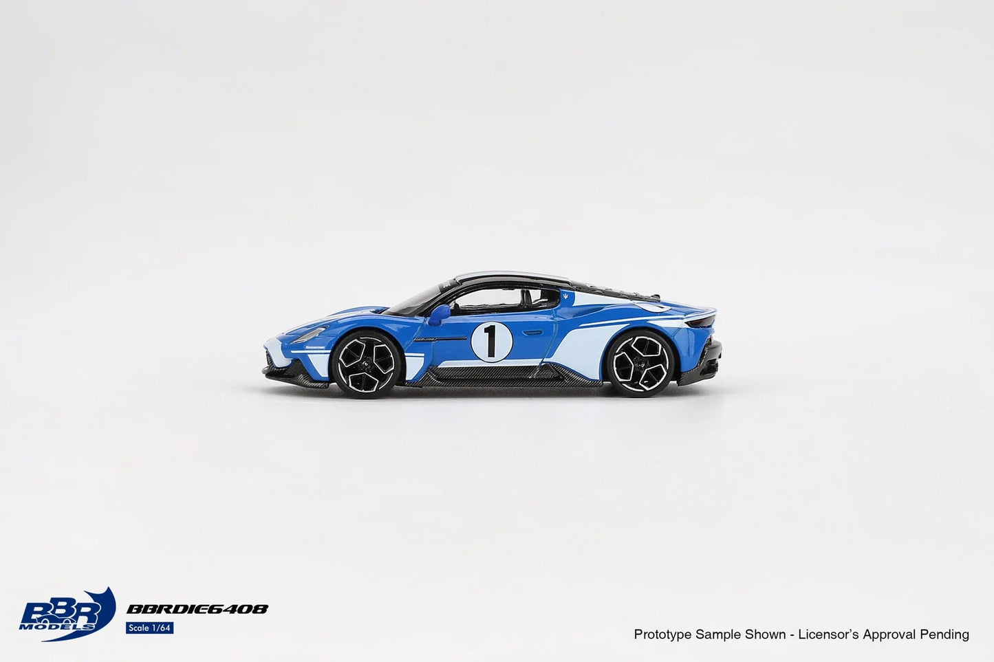 BBR Models - Maserati MC20 #1 Maserati Performance Experience Blue - Scale 1/64 BBRDIE6408
