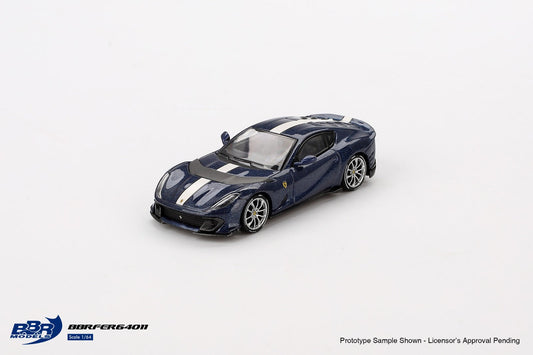 BBR Models - Ferrari 812 Competition Blu Tour De France - Scale 1/64 BBRFER64011