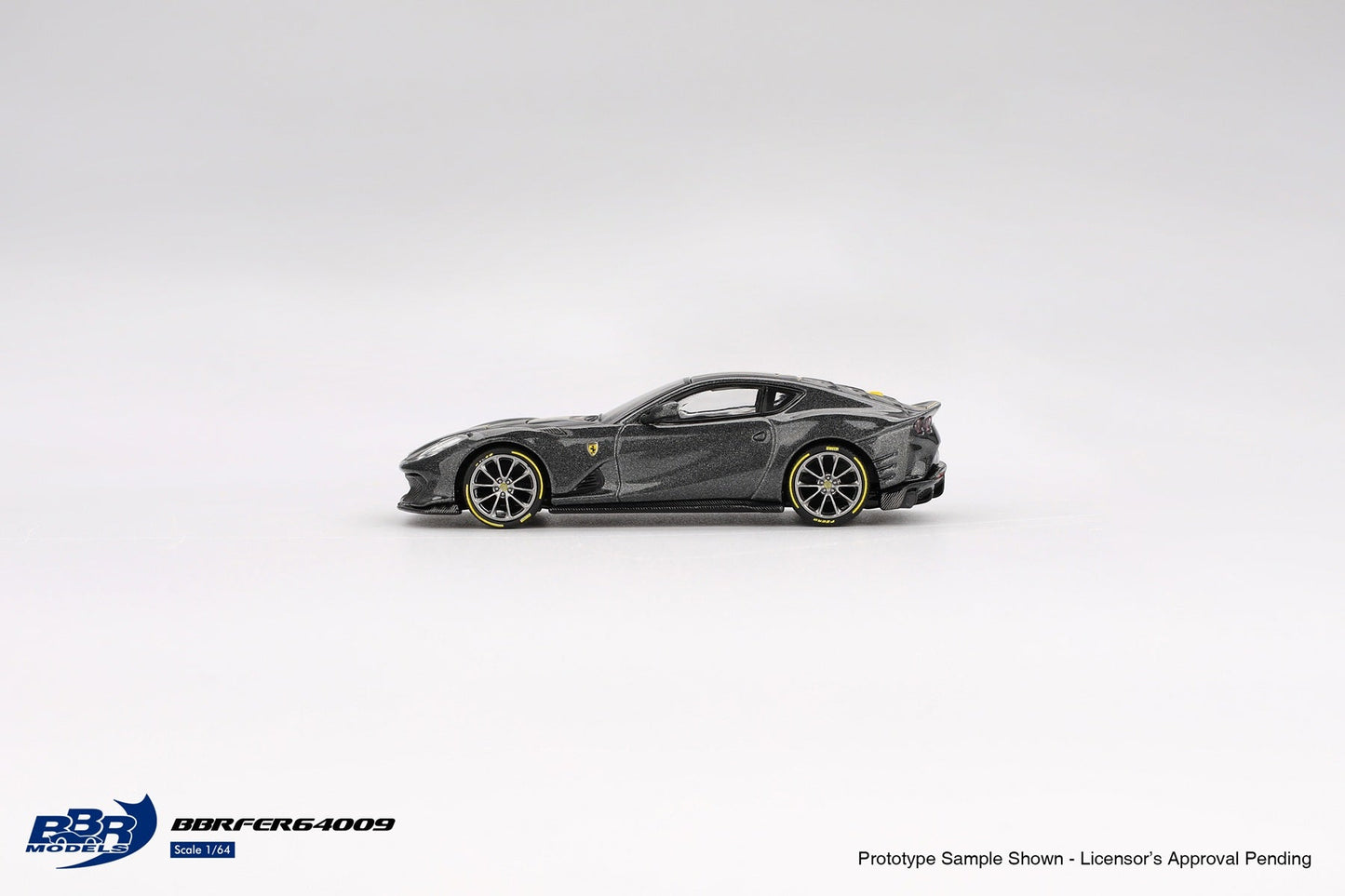 [PRE-ORDER] BBR Models - Ferrari 812 Competizione Grigio Competizione 2024 - Scale 1/64 BBRDIE64009