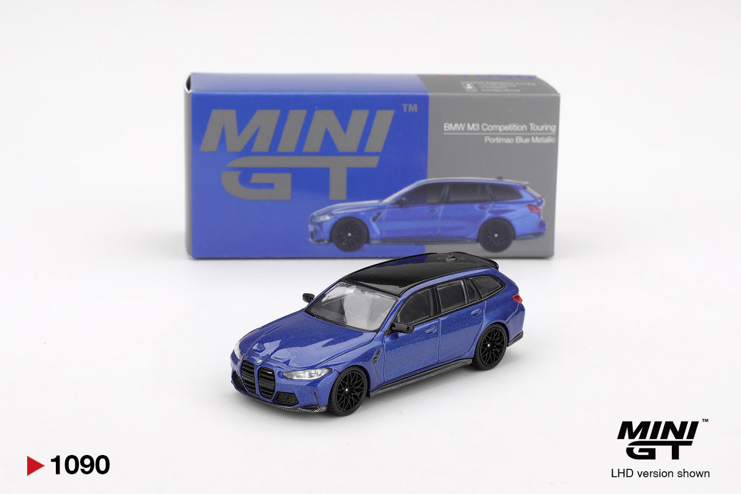 <span translate="no"><span translate="no">Mini GT</span></span> - BMW M3 M Performance Touring Portimao Blue Métallisé - Échelle 1/64 MGT01090-L