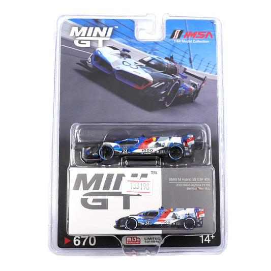 Mini GT - BMW M Hybrid V8 GTP #24 2023 IMSA Daytona 24 Hrs MiJo Exclusives - Scala 1/64 MGT00670-MJ