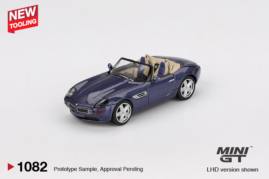 Mini GT - BMW Z8 Alpina Alpine Blue - Scala 1/64 MGT01082-BL Blister Packaging