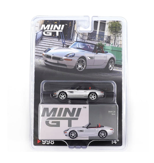 Mini GT - BMW Z8 Titanium Silver 2003 - Scale 1/64 MGT00998-BL Blister Packaging