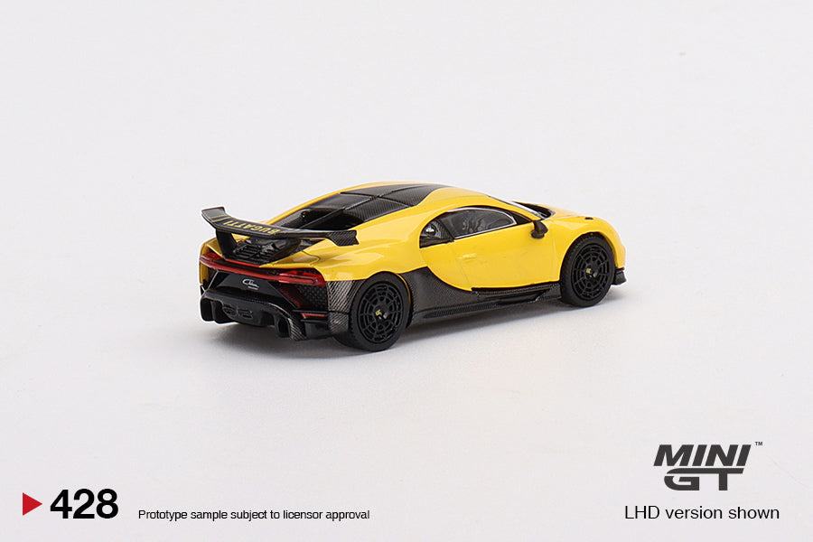 Mini GT - Bugatti Chiron Pur Sport Yellow - MiJo Exclusives- Scala 1/64 MGT00428-MJ