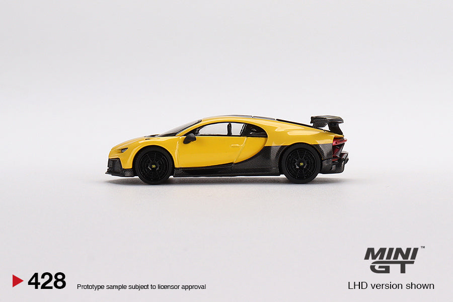 Mini GT - Bugatti Chiron Pur Sport Yellow - MiJo Exclusives- Scala 1/64 MGT00428-MJ