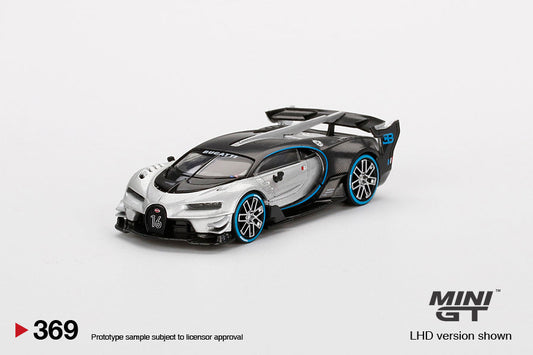 Mini GT - Bugatti Vision Gran Turismo Silver Mini GT - Mini GT - Scala 1/64 MGT00369-L
