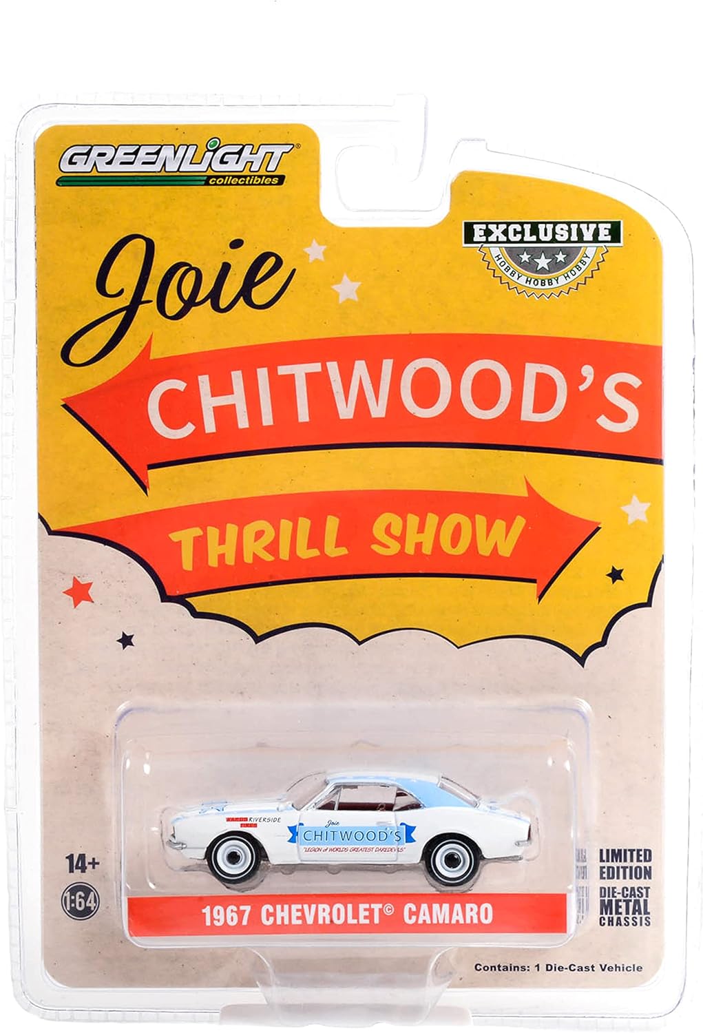 Greenlight - Chevrolet Camaro 1967 Joie Chitwood's Legion of Worlds Greatest - Greenlight - Scale 1/64