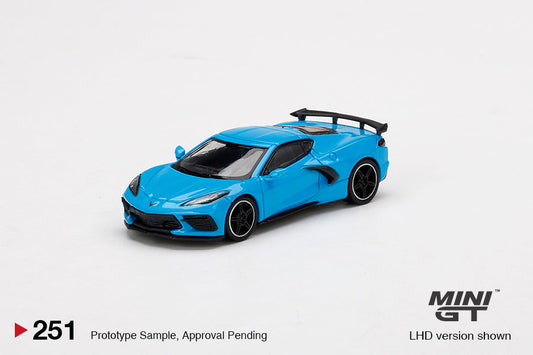 Mini GT - Chevrolet Corvette Stingray Rapid Blue - Scala 1/64 MGT00251